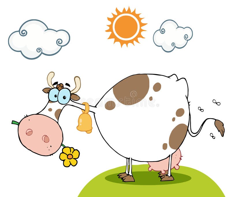 Disegno A Mano Di Mucca Che Mangia Erba. Illustrazione Vettoriale Design Semplice E Moderno Image225486969 - Foto 3