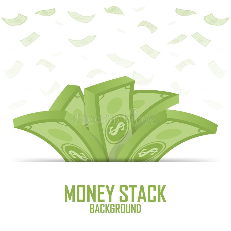Mucchi della pila dei soldi, dollaro dei contanti su bianco, illustrazione illustrazione di stock Mucchi della pila dei soldi, dollaro dei contanti su bianco, illustrazione illustrazione di stock