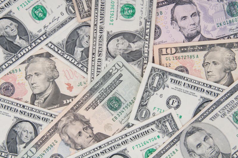 Mucchio dei dollari, priorità bassa dei soldi fotografia stock libera da diritti Mucchio dei dollari, priorità bassa dei soldi fotografia stock libera da diritti