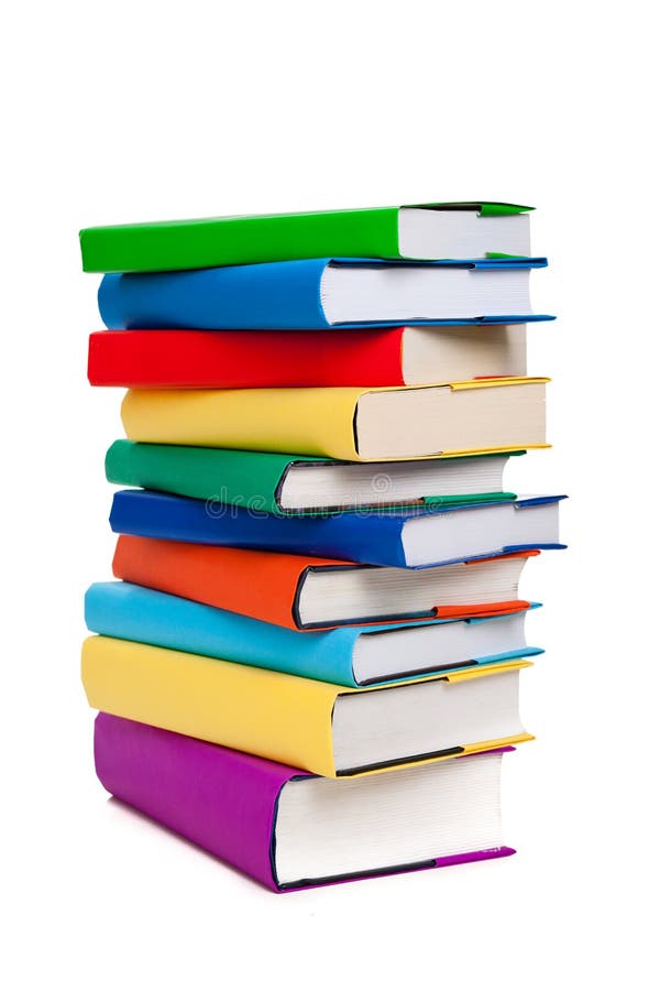 Mucchio dei libri fotografia stock