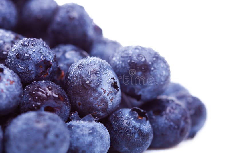 Mucchio della frutta fresca del mirtillo fotografie stock