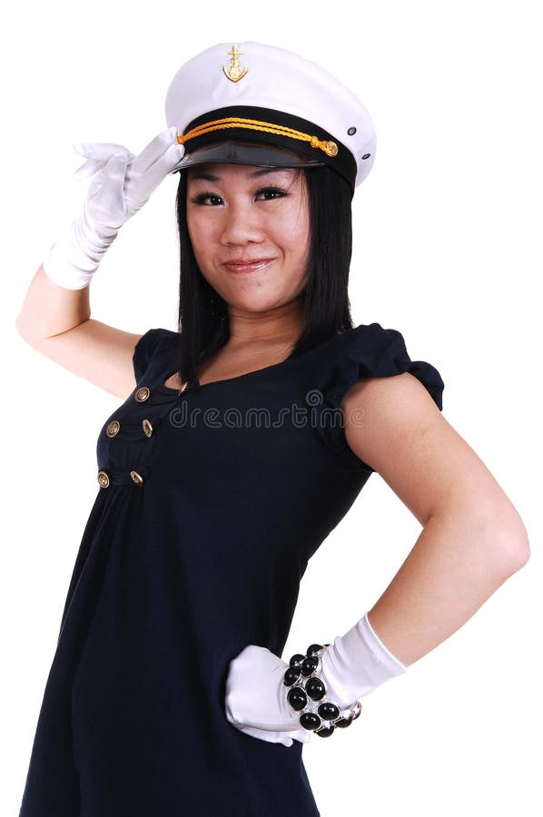 Muchacha china del marinero. foto de archivo libre de regalías