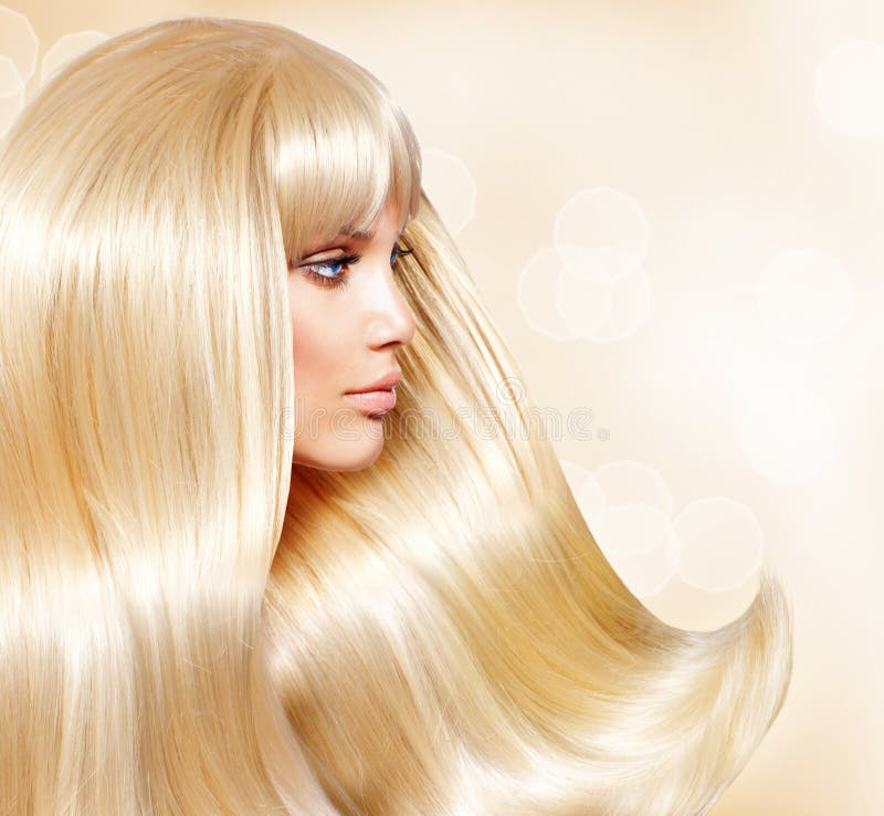 Muchacha con el pelo rubio imagenes de archivo Muchacha con el pelo rubio imagenes de archivo