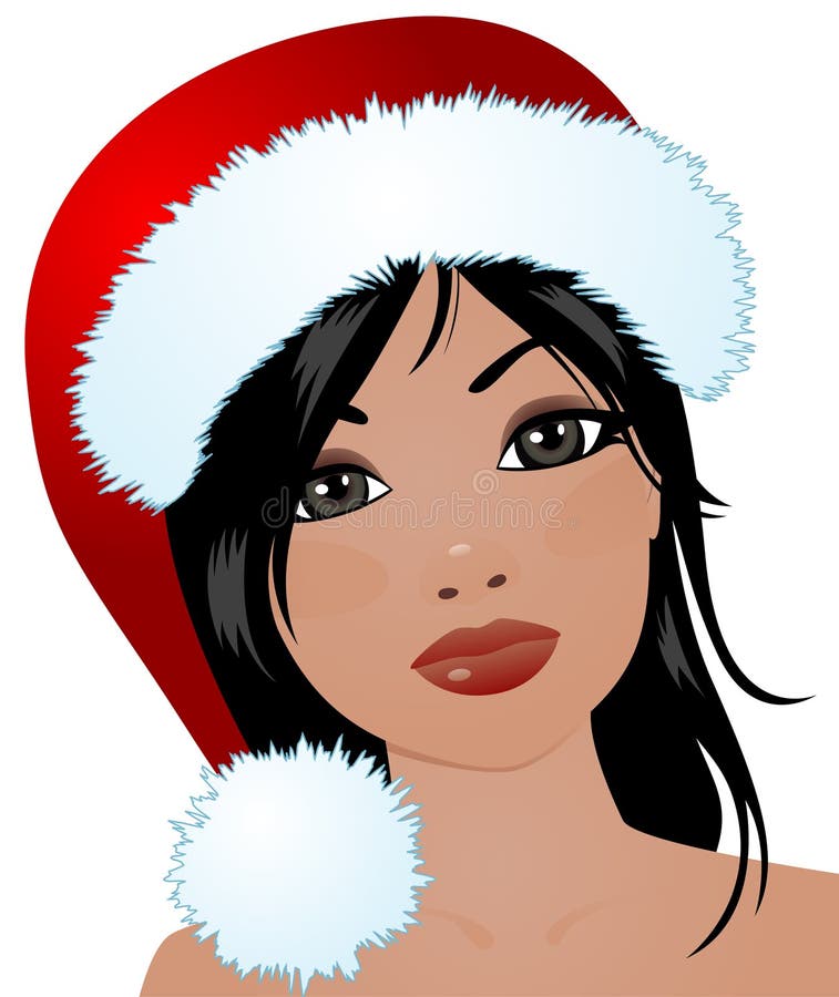 Muchacha de la Navidad ilustración del vector Muchacha de la Navidad ilustración del vector
