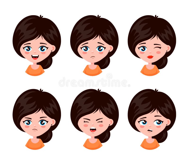 Muchacha linda de la señora de la mujer de la belleza joven ilustración del vector Muchacha linda de la señora de la mujer de la belleza joven ilustración del vector