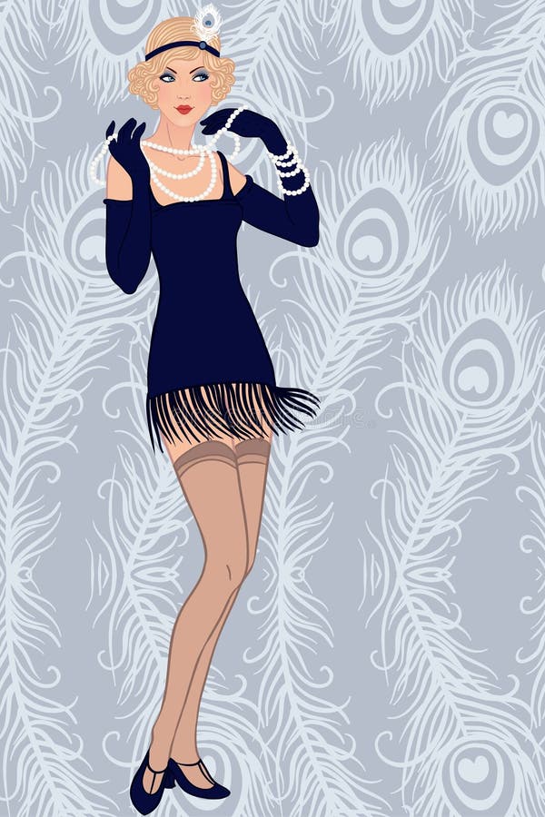Muchacha rubia de la aleta libre illustration Muchacha rubia de la aleta libre illustration