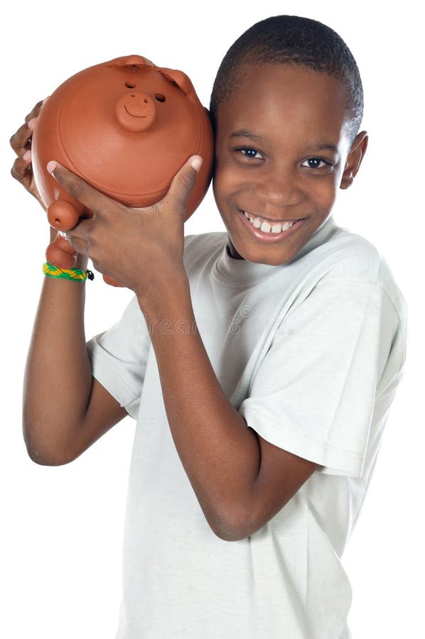 Muchacho con un rectángulo de dinero imagen de archivo libre de regalías Muchacho con un rectángulo de dinero imagen de archivo libre de regalías
