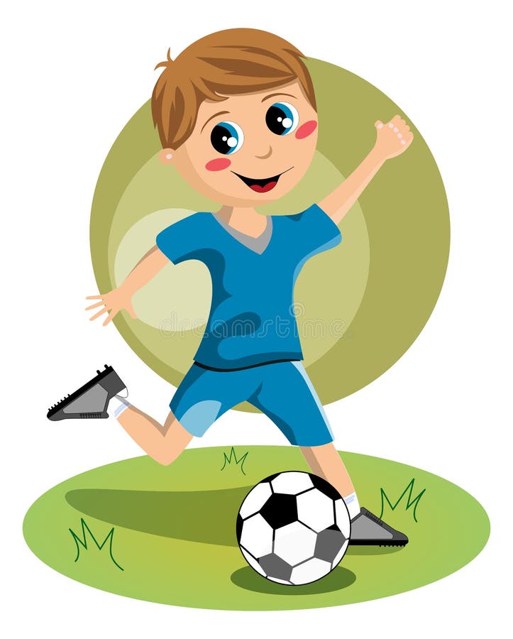 Fútbol infantil los niños juegan un juego competitivo deportivo en el  parque portero y pequeños jugadores de fútbol niños corriendo al aire libre  atletas pateando pelota espléndido concepto de vector campeonato de