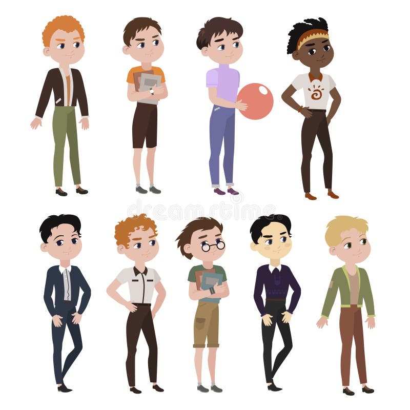 Muchachos de moda libre illustration Muchachos de moda libre illustration