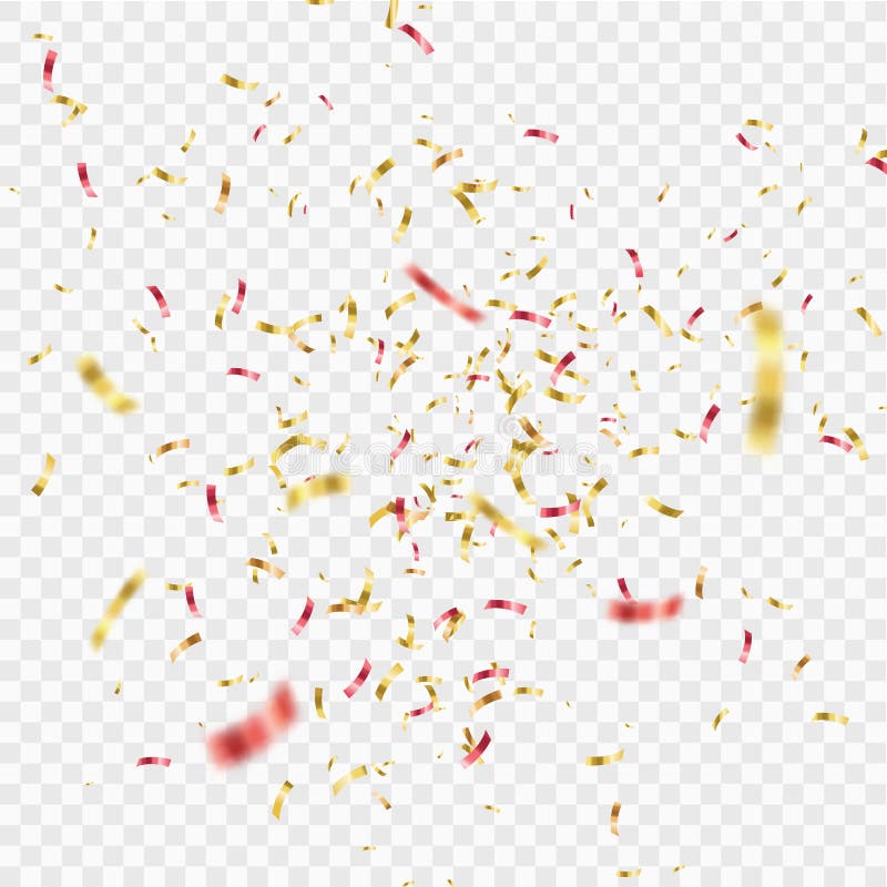 Muchos confeti y cinta coloridos que caen Vector ilustración del vector