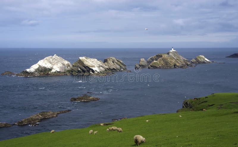Muckle Flugga, northern most point of the British Isles