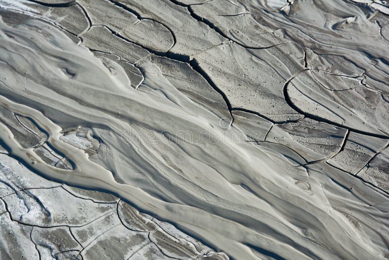 Mudflow texture with cracks. 