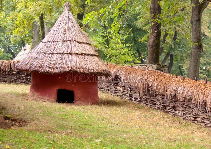 Mud Hut With Straw Roof Stock Photo Image 36333280