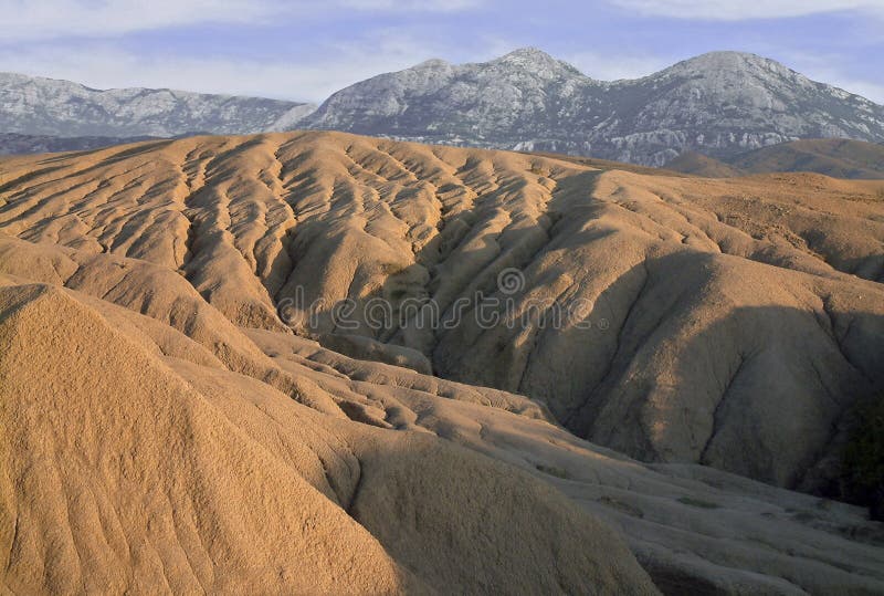 Lodo volcanes Cerca a sobre el, rumania.