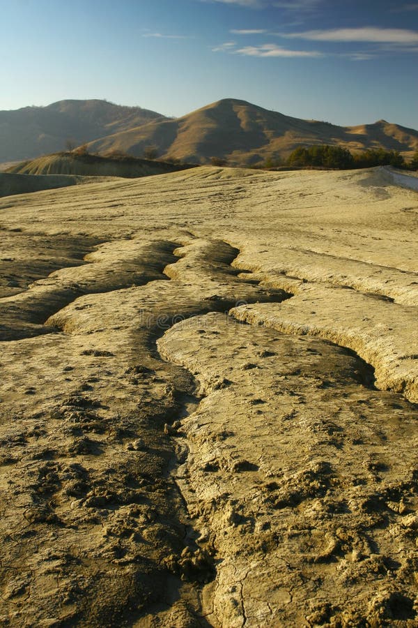 Mud volcano phaenomenon royalty free stock photography