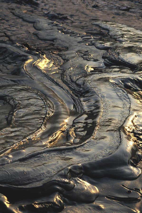 Muddy volcano background