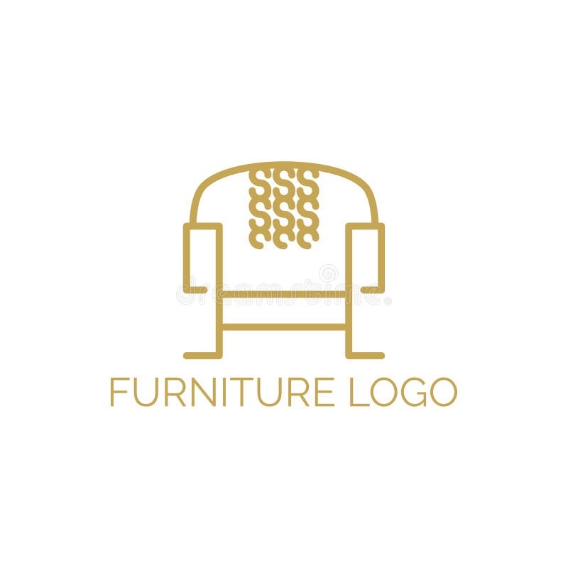 Muebles Logo Vector Art Logo Template Y Ejemplo Ilustración del Vector
