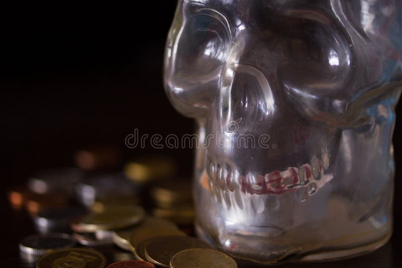 Muerte y concepto del dinero fotos de archivo Muerte y concepto del dinero fotos de archivo