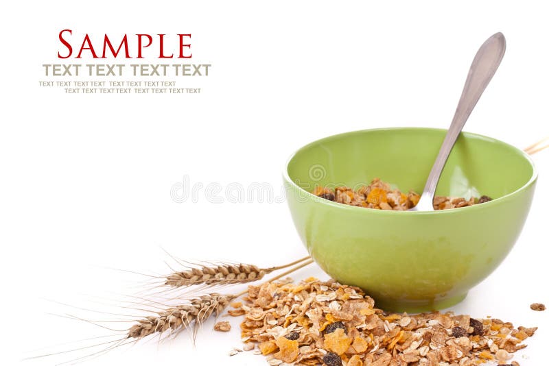 Muesli with Fresh Fruits As Diet Food Stock Image Image of diet