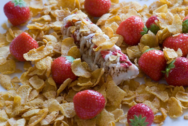 Muesli bar with cornflakes stock image. Image of cornflakes 11135233