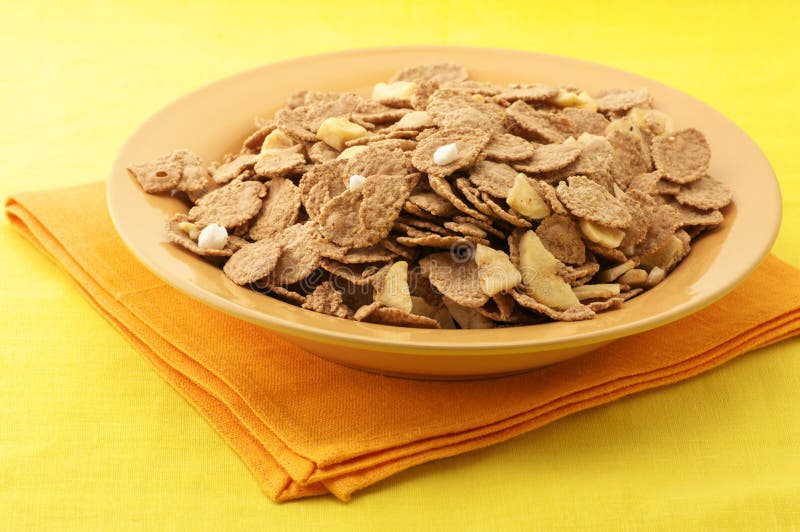 Muesli in plate stock photography Muesli in plate stock photography