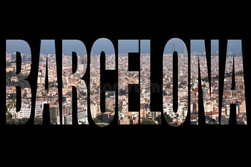 Muestra de Barcelona imagen de archivo libre de regalías