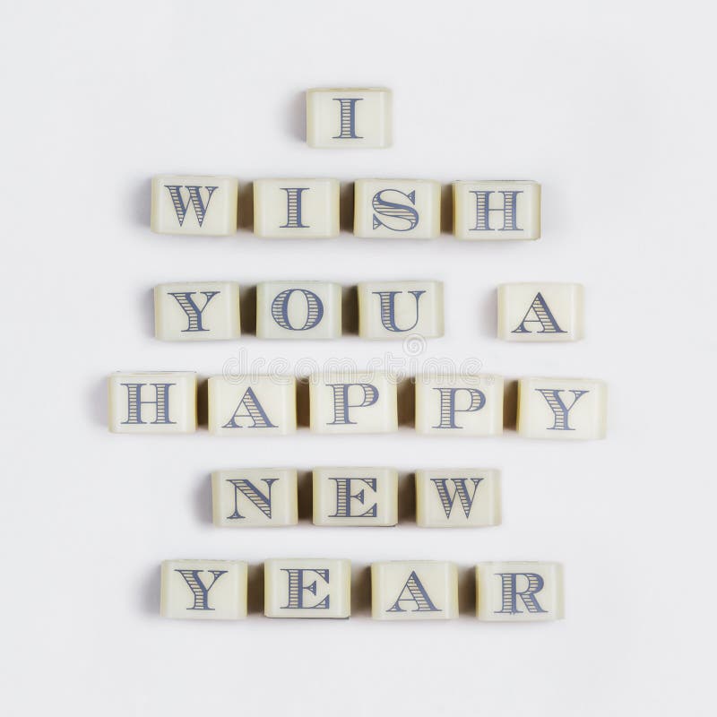 Happy new year message sign. Happy new year message sign