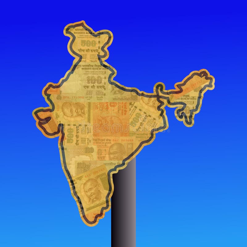 Muestra de la India con efectivo libre illustration Muestra de la India con efectivo libre illustration