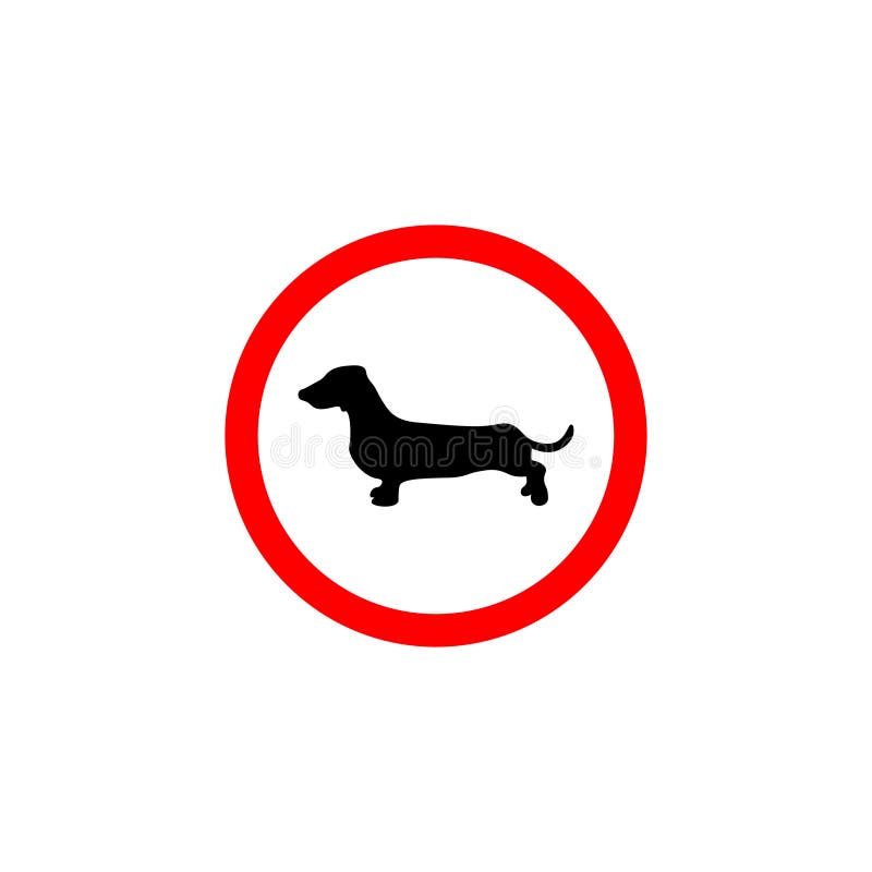 Muestra de la prohibici?n Prohibido para los perros libre illustration Muestra de la prohibici?n Prohibido para los perros libre illustration
