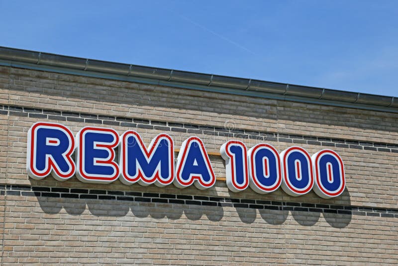 Muestra de la tienda de Rema 1000 fotos de archivo Muestra de la tienda de Rema 1000 fotos de archivo