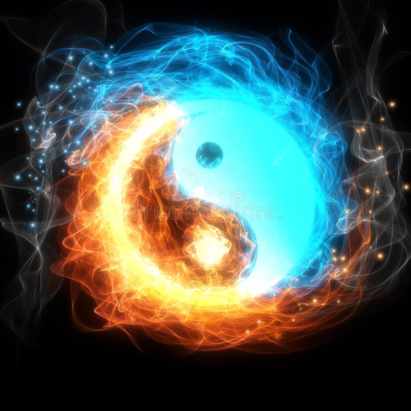 Muestra de Yin yang ilustración del vector Muestra de Yin yang ilustración del vector