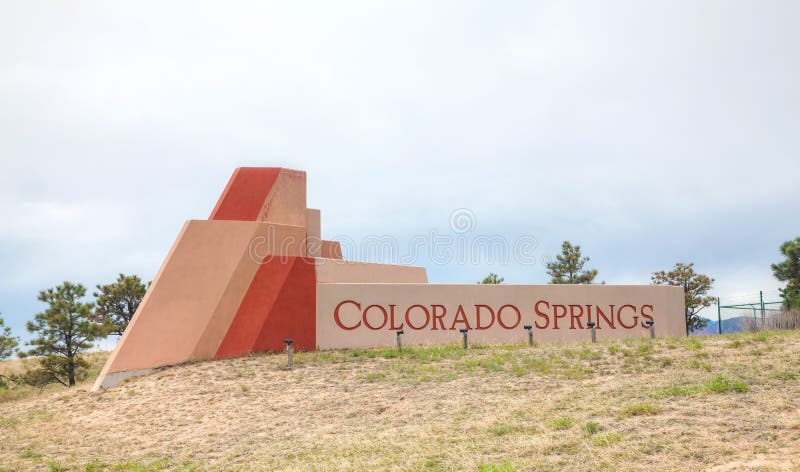Muestra del borde de la carretera de Colorado Springs