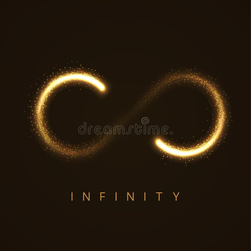 illustration of infinity sign from glittering stras. illustration of infinity sign from glittering stras