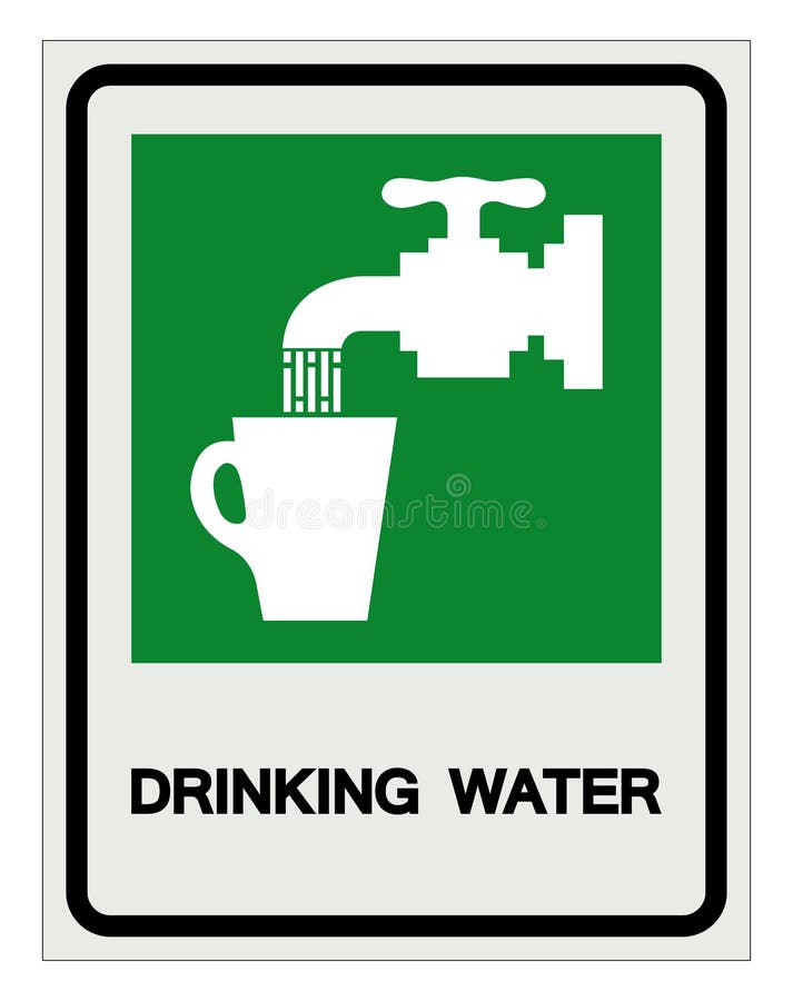 Muestra del s?mbolo del agua potable, ejemplo del vector, aislante en la etiqueta blanca del fondo EPS10 stock de ilustración Muestra del s?mbolo del agua potable, ejemplo del vector, aislante en la etiqueta blanca del fondo EPS10 stock de ilustración