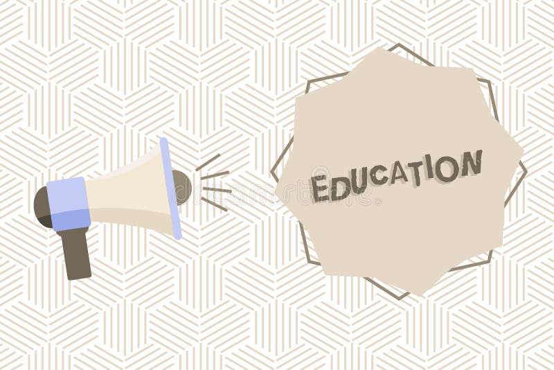 Muestra del texto que muestra la educación La foto conceptual que recibe o que da la instrucción sistemática enseña especialmente ilustración del vector Muestra del texto que muestra la educación La foto conceptual que recibe o que da la instrucción sistemática enseña especialmente ilustración del vector