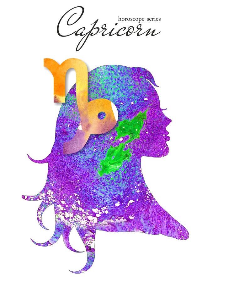 Muestra del zodiaco de Ariesi Silueta hermosa de la muchacha Ilustraci?n de la acuarela Serie del hor?scopo libre illustration Muestra del zodiaco de Ariesi Silueta hermosa de la muchacha Ilustraci?n de la acuarela Serie del hor?scopo libre illustration