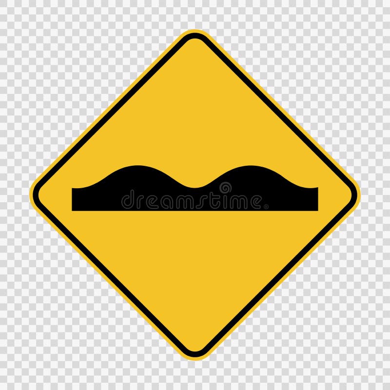 muestra desigual de la superficie de la carretera del símbolo en fondo transparente ilustración del vector muestra desigual de la superficie de la carretera del símbolo en fondo transparente ilustración del vector