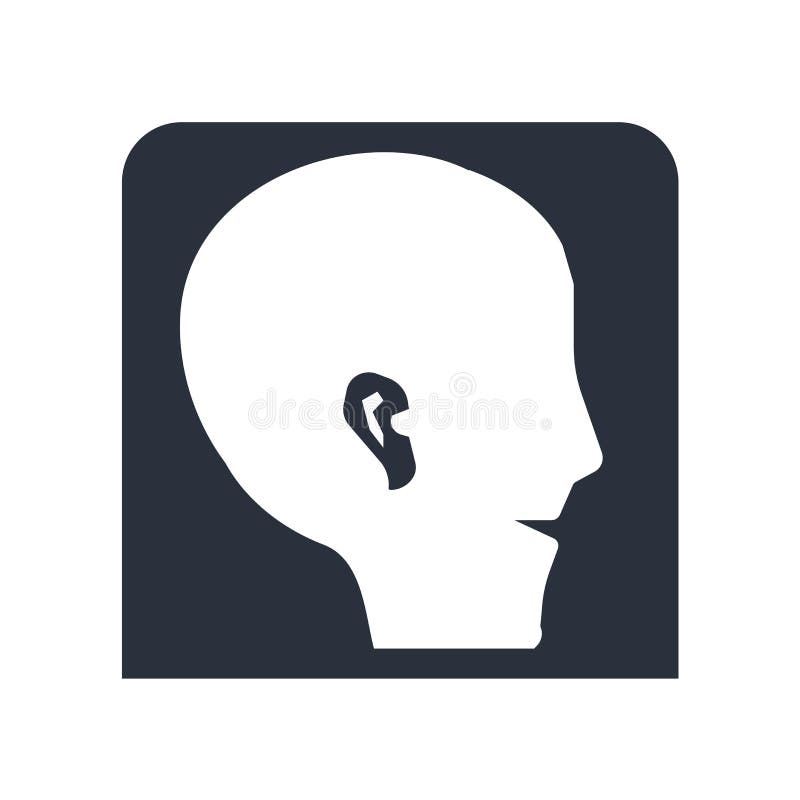 Muestra humana y símbolo del vector del icono de la forma del oído aislados en el fondo blanco, concepto humano del logotipo de l ilustración del vector Muestra humana y símbolo del vector del icono de la forma del oído aislados en el fondo blanco, concepto humano del logotipo de l ilustración del vector