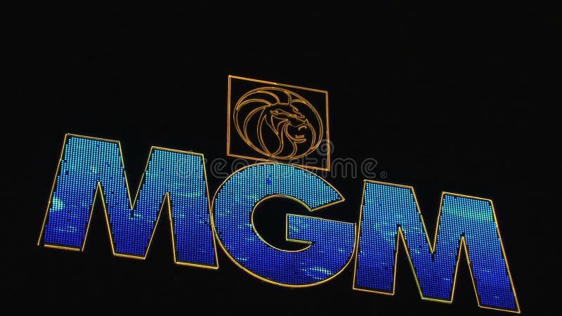 Muestra Las Vegas de MGM en la noche