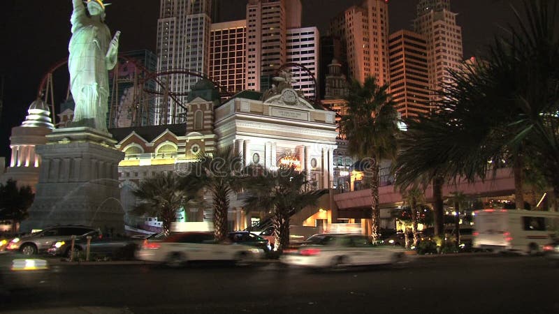 Muestra Las Vegas de Nueva York, Nueva York en la noche