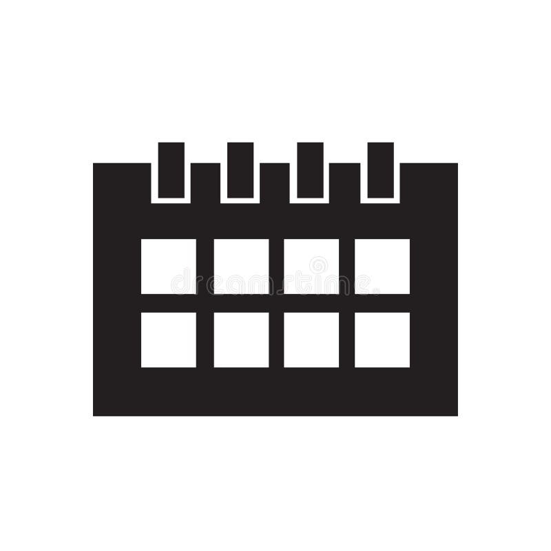Muestra mensual y símbolo del vector del icono del calendario aislados en el fondo blanco, concepto mensual del logotipo del cale stock de ilustración Muestra mensual y símbolo del vector del icono del calendario aislados en el fondo blanco, concepto mensual del logotipo del cale stock de ilustración
