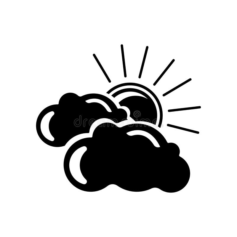 Muestra nublada y símbolo del vector del icono de la noche aislados en el backg blanco ilustración del vector Muestra nublada y símbolo del vector del icono de la noche aislados en el backg blanco ilustración del vector