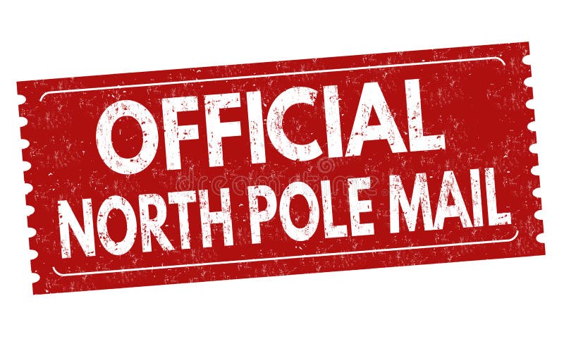 Muestra o sello oficial del correo del Polo Norte