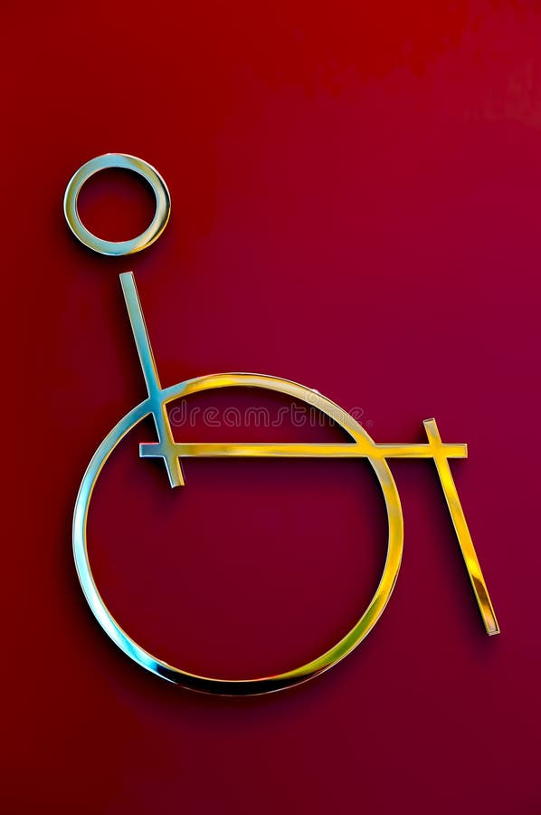 Muestra Perjudicada De La Persona Discapacitada Imagen de archivo