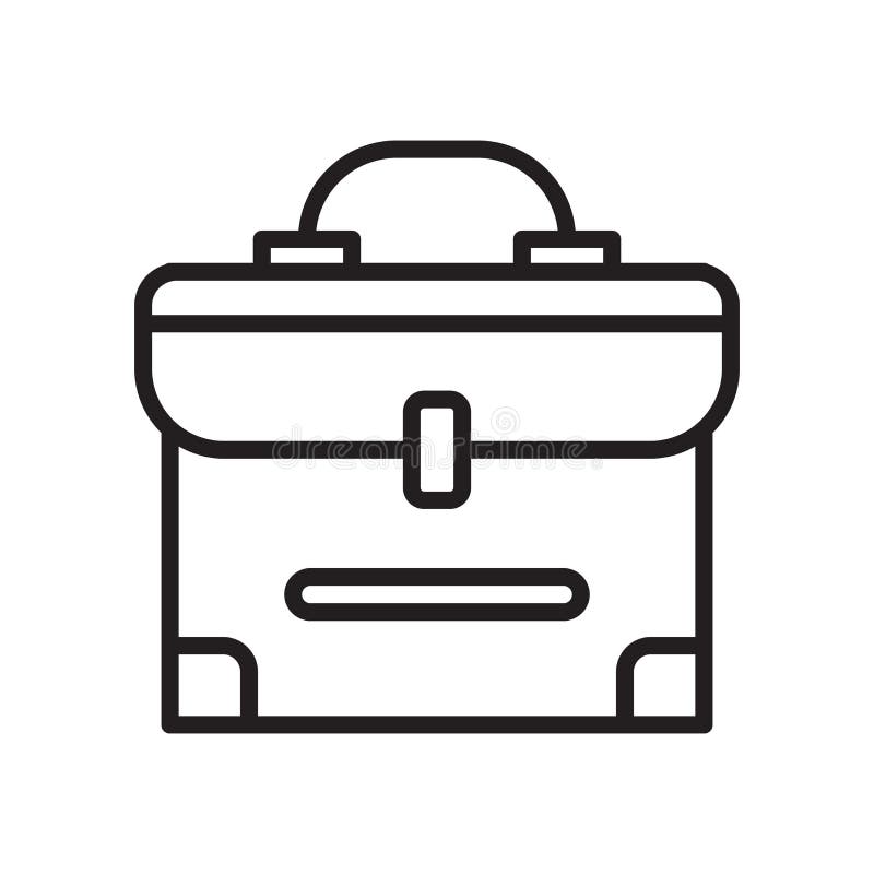 Muestra y símbolo del vector del icono de la cartera aislados en el backgrou blanco stock de ilustración Muestra y símbolo del vector del icono de la cartera aislados en el backgrou blanco stock de ilustración