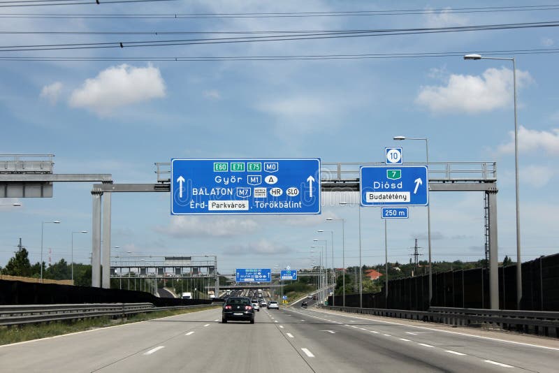 Muestras de la carretera imágenes de archivo libres de regalías Muestras de la carretera imágenes de archivo libres de regalías