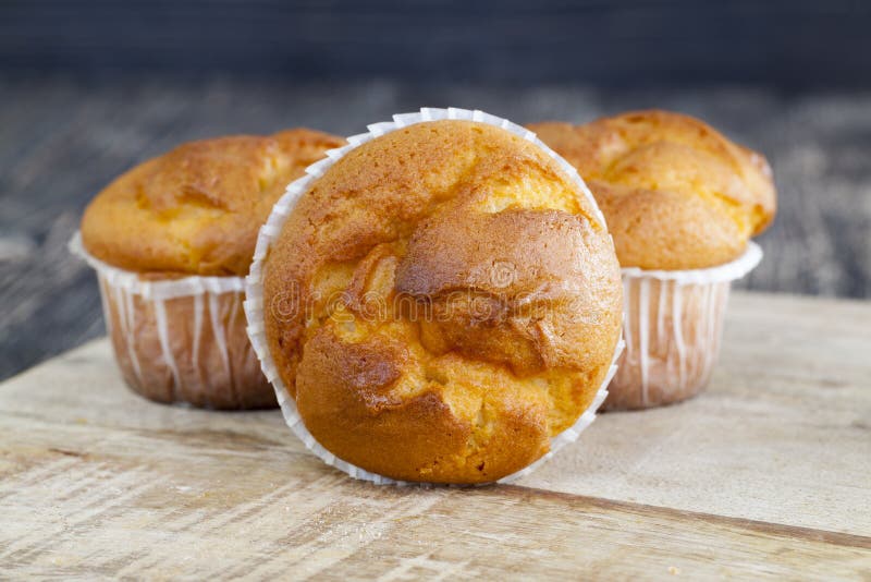 Muffin aromatizzati freschi fotografie stock