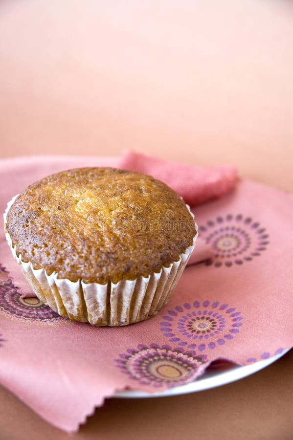Muffin on pink stock image. Image of bakery, fresh, serving - 40101055