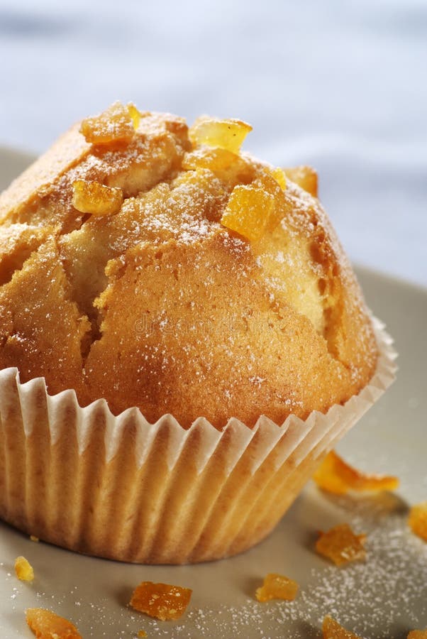 Muffin Topped with Dried Fruit Stock Image Image of teatime, cake
