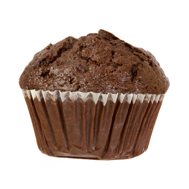 Muffin σοκολάτας που απομονώνεται σε μια άσπρη ανασκόπηση στοκ εικόνες με δικαίωμα ελεύθερης χρήσης Muffin σοκολάτας που απομονώνεται σε μια άσπρη ανασκόπηση στοκ εικόνες με δικαίωμα ελεύθερης χρήσης
